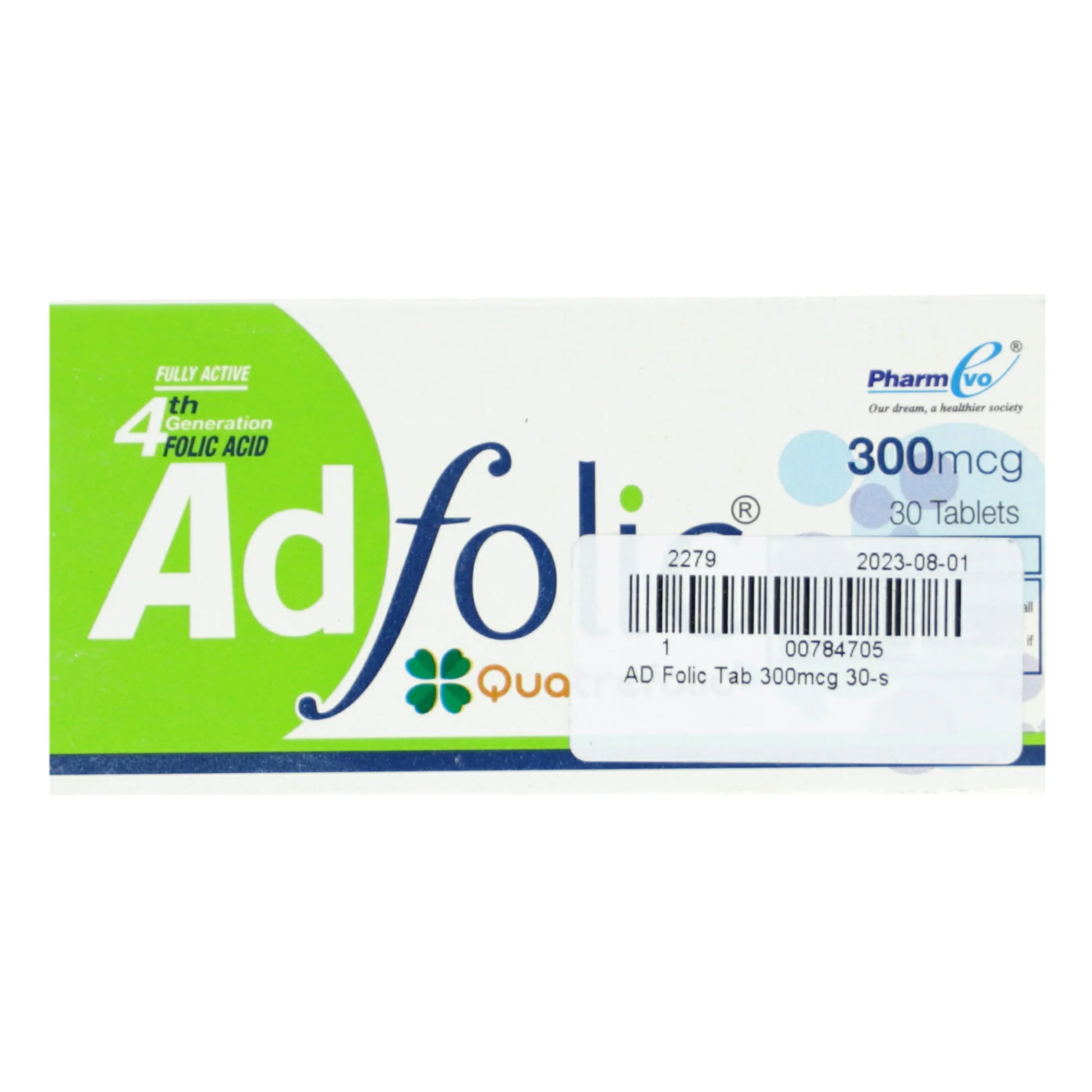 Adfolic Tablets 300Mcg (1 Box = 3 Strips) (1 Strip = 10 Tablets)